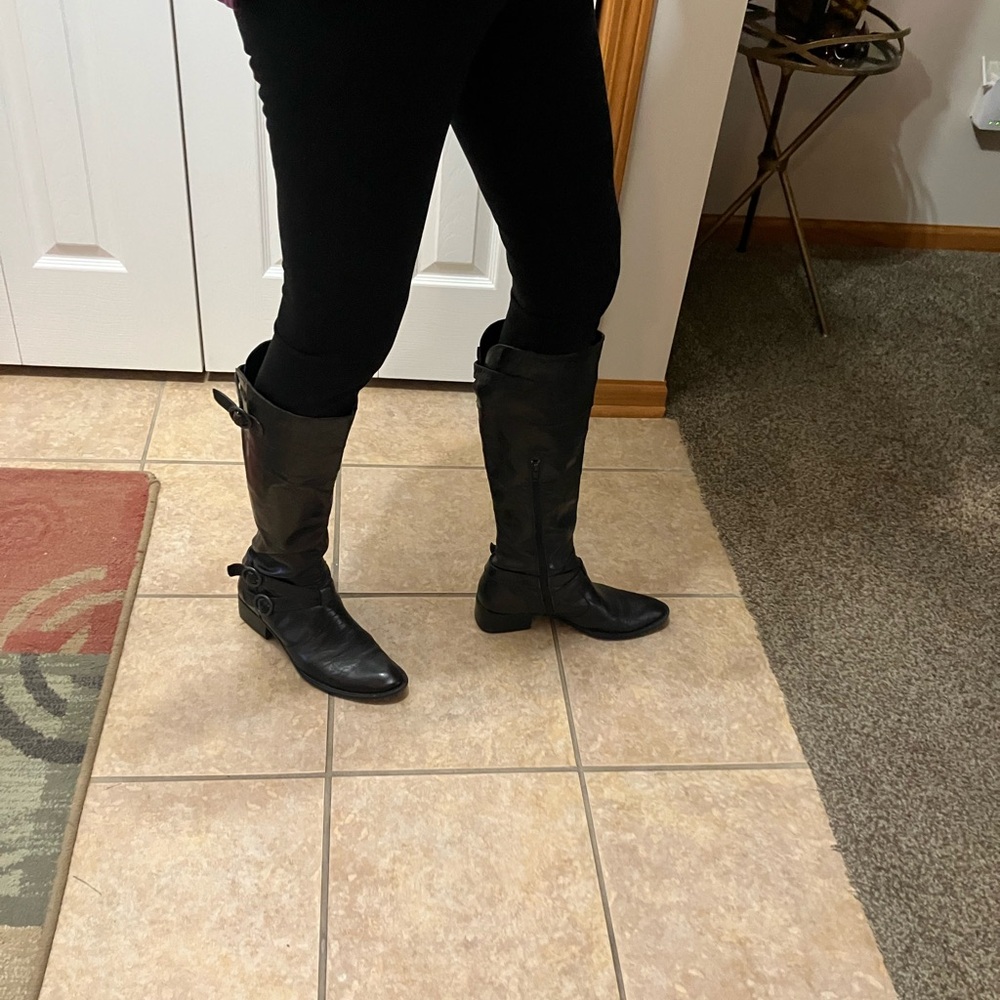 Born Black Knee  Boots